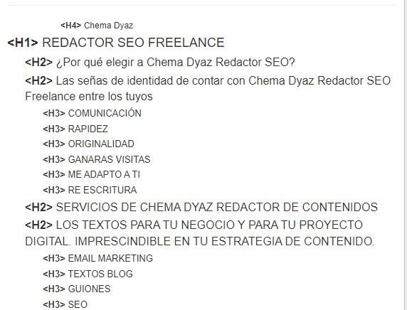 seo para empresas pequeñas encabezados